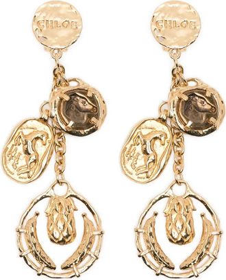 Chlo&eacute; Oorclips met Franse sluiting - Goud