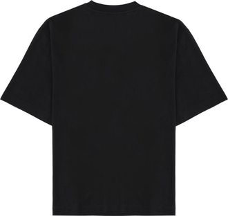 Off-white Mens T-Shirt With Logo Black Cotton T-Shirts And Polos