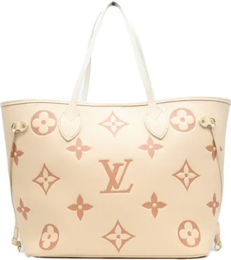 Louis Vuitton Beige Monogram Empreinte Tote Bag (Pre-Owned)