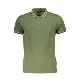 Cavalli Verde Cotton Men Mens Polo