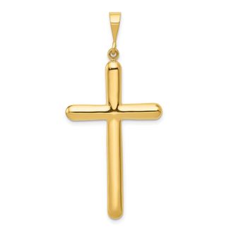 Diamond2Deal 10k Yellow Gold Cross Pendant