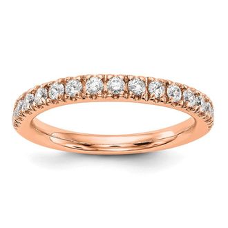 Diamond2Deal 14k Gold Lab Grown Diamond Wedding Band Ring 1/2Ct Clarity- VS Color- D-E