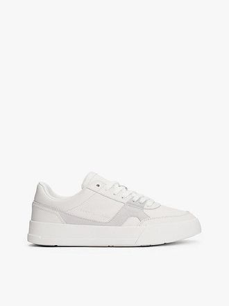 Tommy Hilfiger Leather Contrast Panel Court Trainers