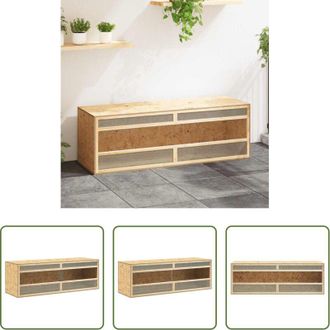 vidaXL Terrario per rettili - Terrario in Legno Multistrato 144x46x48 cm