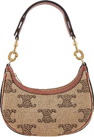 Celine Leopard Triomphe Medium Ava Strap Bag