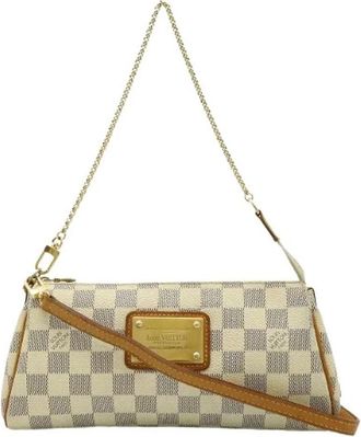 Louis Vuitton Pre-owned Mini Bags, female, Beige, Size: ONE SIZE Pre-owned Eva Damier Azur 2way Shoulder Bag