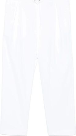 Khaite Trenton Pant - Dames - Straight fit broeken - Wit - M - Katoen - Broeken