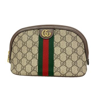 Gucci Brown Pvc Leather Pouch (Pre-Owned)