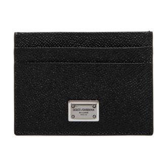 Dolce & Gabbana Heren, Accessoires, Zwart, Maat: ONE Size Leer
