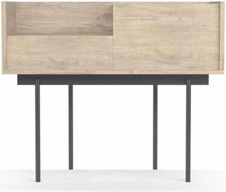 HERDASA Herdasa - Recibidor Modelo 671 Acabado Roble, 84cm(alto) 98cm(ancho) 31cm(prof.)