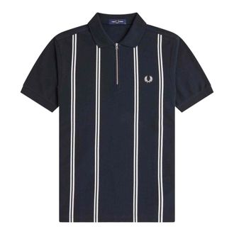 Fred Perry Heren, Tops, Blauw, Maat: S Katoen