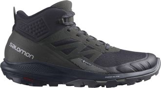 Salomon Mens Outpulse Mid Gtx Hiking Shoes In Black