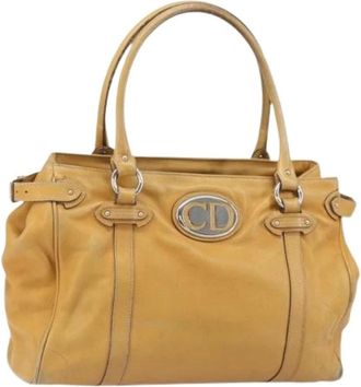Dior Pre-owned Handbags, female, Beige, Size: ONE SIZE Pre-owned Vintage Hand Bag