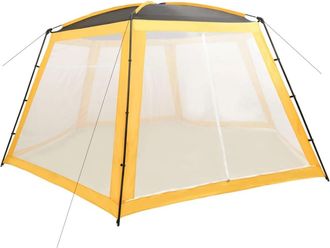 vidaXL Carpa Para Piscina De Tela Amarilla 660x580x250 Cm Vidaxl