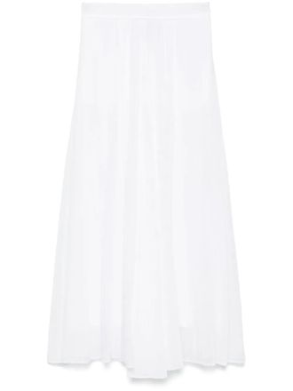 Forte_Forte voile maxi skirt - women - Viscose/Silk/Cotton - 0 - White