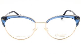 Emozioni EM8509 Blue Cat-Eye Metal Eyeglasses - Blue