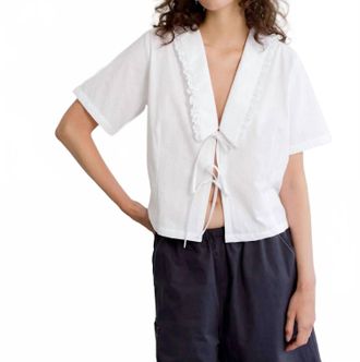 A Bronze Age Marinero Top In Solstice White