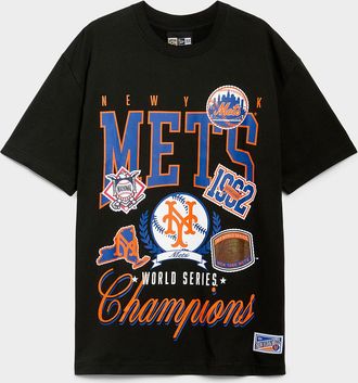 New Era Mens New York Mets graphic T-shirt