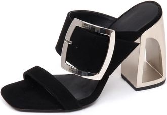 Vic Mati&eacute; Su&egrave;de Sandaal Longisland Model - Dames - Muiltjes - Zwart - 36 EU - Su&egrave;de - Schoenen