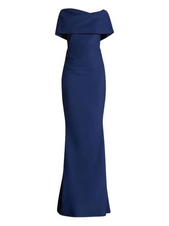 Greta Constantine Oseph draped gown - Blue