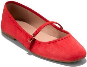 Cole Haan Yelena Mary Jane Flat in Salsa Suede at Nordstrom Rack, Size 5.5