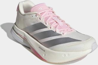 adidas Laufschuh ADIDAS PERFORMANCE ADIZERO BOSTON 13, Damen, Gr. 40,5, core wei&szlig;, silber metallic, clear pink, Synthetik, Textil, Schuhe Laufschuh