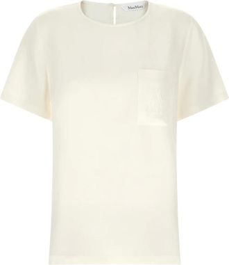 Max Mara Mujer, Camisetas, Blanco, Talla: S