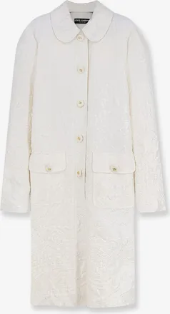 Dolce & Gabbana Cappotto broccato con bottoni DG - DOLCE & GABBANA - gender_Woman