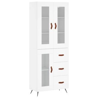 Berkfield Home Highboard White 69.5x34x180 cm Engineered Wood