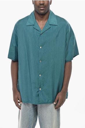 Jil Sander Nylon and Silk Overshirt With Snap Buttons size Xl