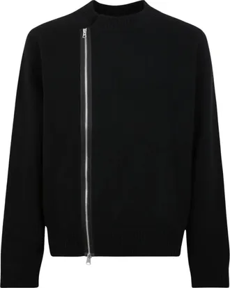 sacai Truien & Vesten, Heren, Zwart, L, Wol, Knit Blouson