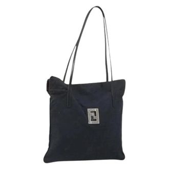 Fendi Pre-owned Canvas Tote Bag - Dames - Vintage Shopper - Zwart - ONE Size - Vintage