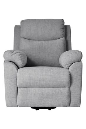 Living and Home Single Chenille Sofa Recliner Armchair in Grey