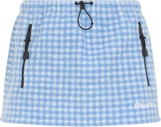 Miu Miu Vichy Fleece Mini Skirt
