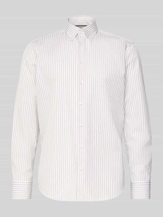 Christian Berg Regular Fit Business-Hemd mit Knopfleiste in Sand, Gr&ouml;&szlig;e 39/40