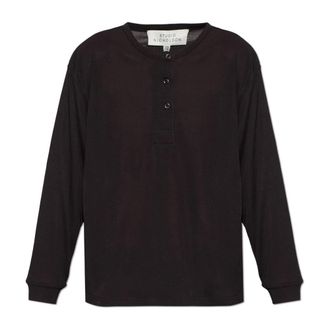 STUDIO NICHOLSON Long Sleeve Tops, female, Brown, Size: XS Top Rutas