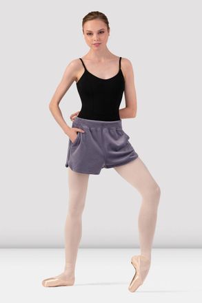 Bloch BLOCH Ladies Debby Velvet Short, Dusty Lavender