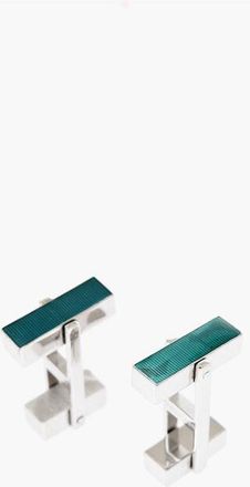 Corneliani Brass Cufflinks with Enamel Detail size One Size