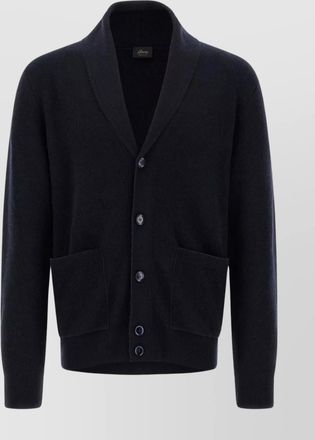 Brioni cashmere wool shawl collar cardigan