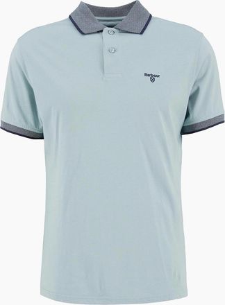 Barbour Mens Barbour Cornsay Pique Collar Polo Shirt - Grey - Size: 40