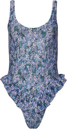 Beach Riot Willow One Piece In Ditsy Lilac