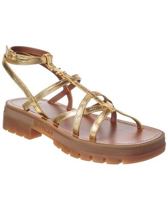 Celine Dnu Pack Celine Clea Tejus Leather Sandal