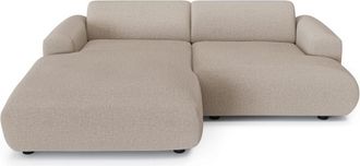 Sia Home Sof&aacute; cama izquierdo 4 plazas tejido tramado beige 266 cm