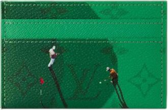 Louis Vuitton Golf Double Card Case Green M14863