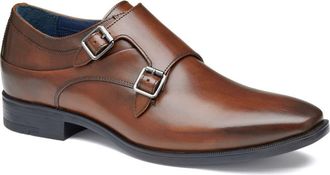 Johnston & Murphy Gibbons Monk Shoe in Brown Full Grain at Nordstrom, Size 10.5