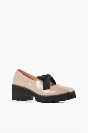 All Black Womens Tap And Lugg Shoes In Beige