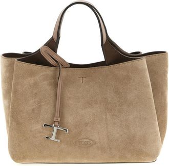 Tod's Brown Logo Mini Tote