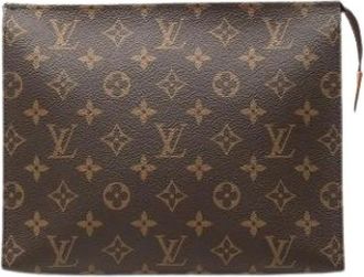 Louis Vuitton Pre-owned Toiletry Pouch 26 - Dames - Vintage Clutch - Bruin - ONE Size - Vintage