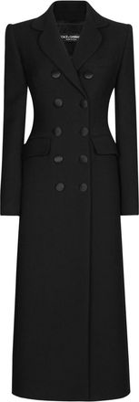 Dolce & Gabbana double-breasted blazer - women - Polyamide/Virgin Wool/Silk - 46 - Black