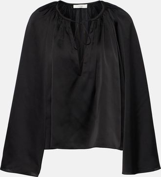 Frame Denim Blusa con collo alto